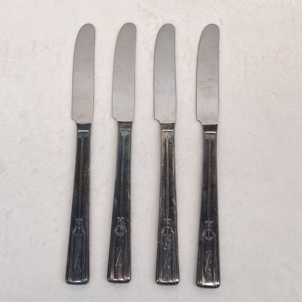 Vintage Silverware Knives WM ROGERS MFG. CO EXTRA PLATE ORIGINAL ROGERS